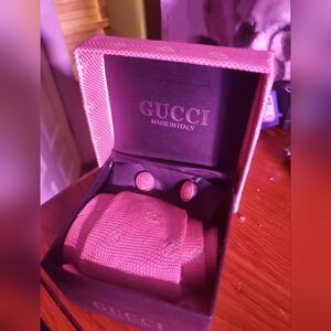 Gucci Tie and Cuff Links
